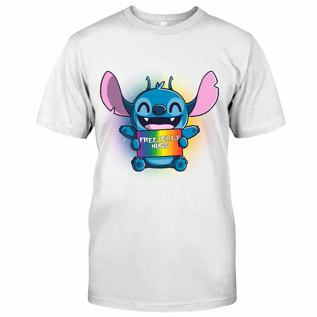 Free Ally Hugs - LGBT Support T-shirt and Hoodie