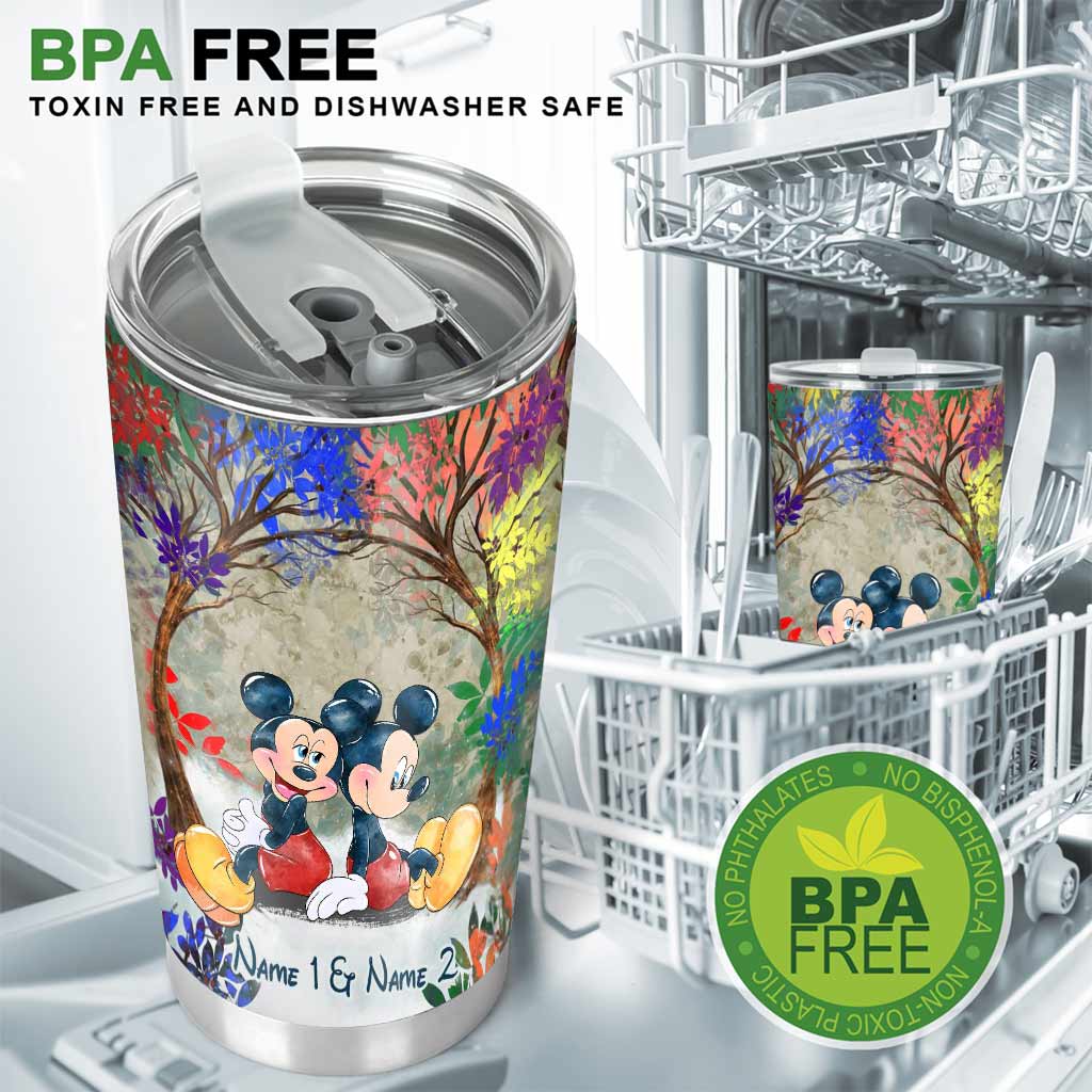 And They Lived Happily Ever After - Personalized Couple LGBT Support Tumbler