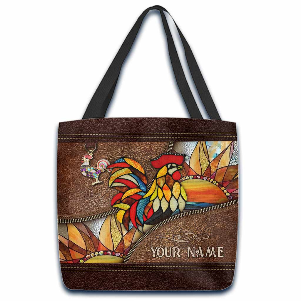 Love Chickens Personalized Tote Bag