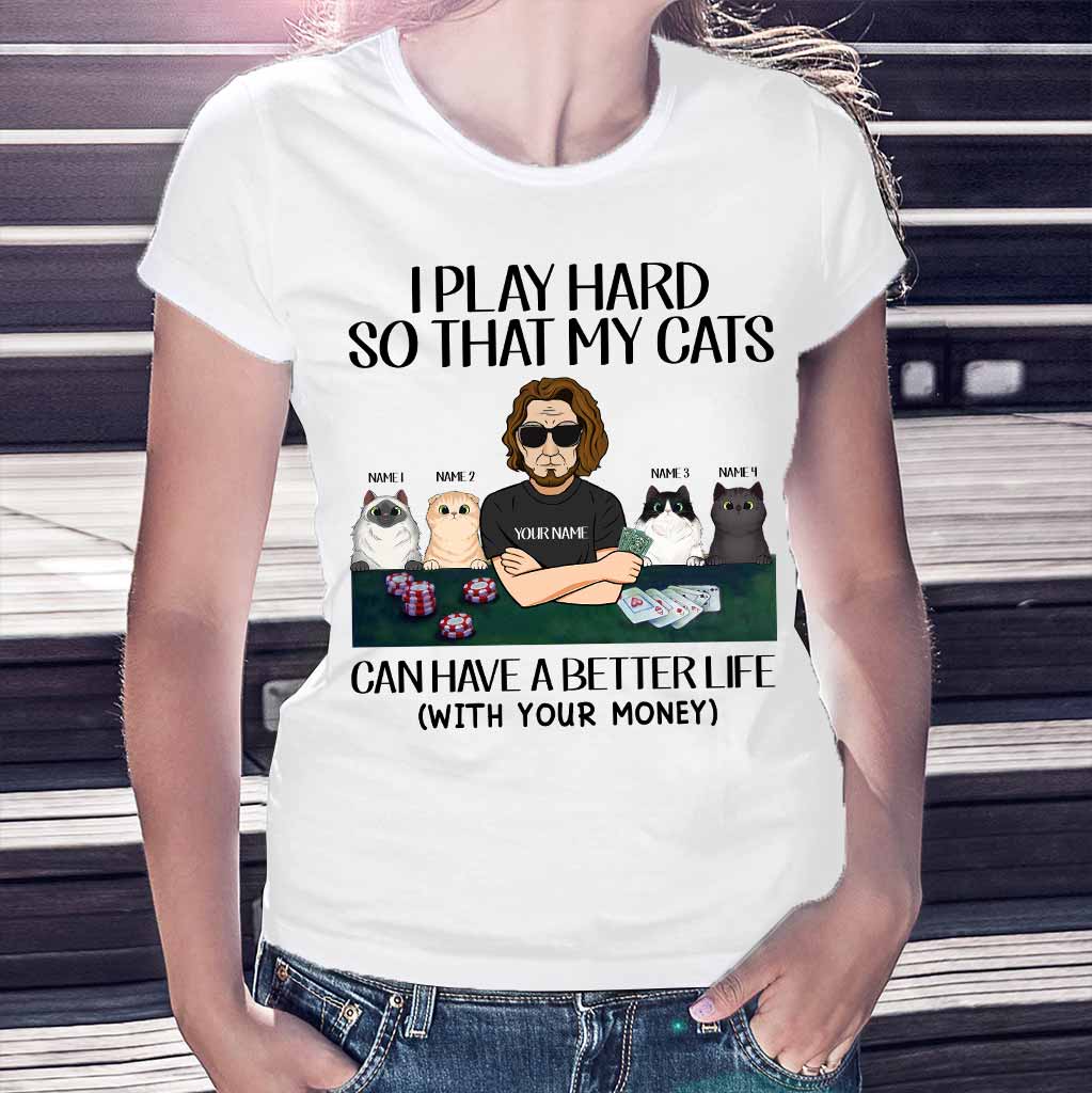 I Play Hard - Poker Personalized T-shirt And Hoodie