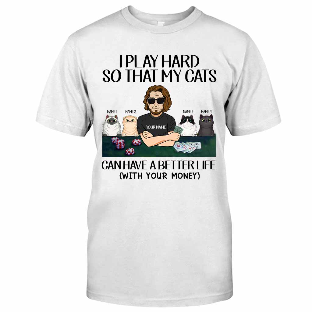 I Play Hard - Poker Personalized T-shirt And Hoodie
