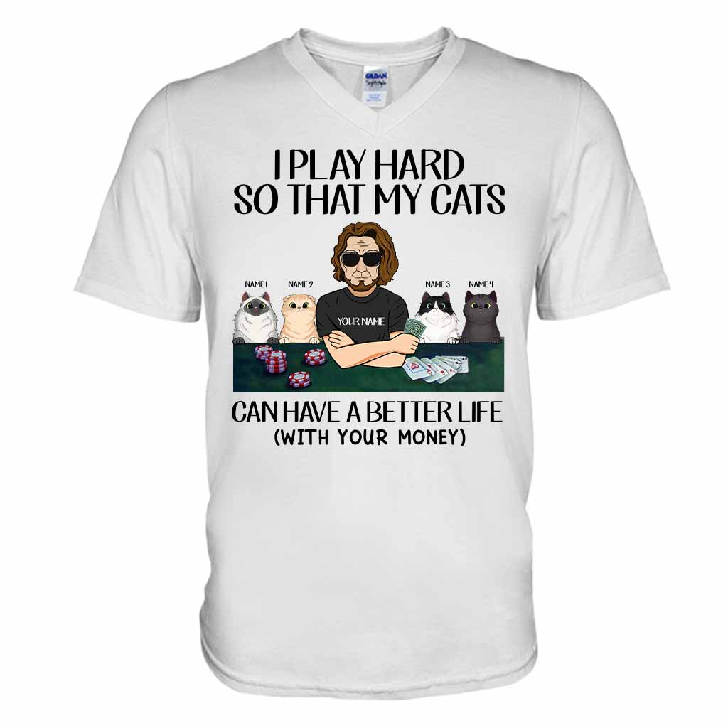 I Play Hard - Poker Personalized T-shirt And Hoodie