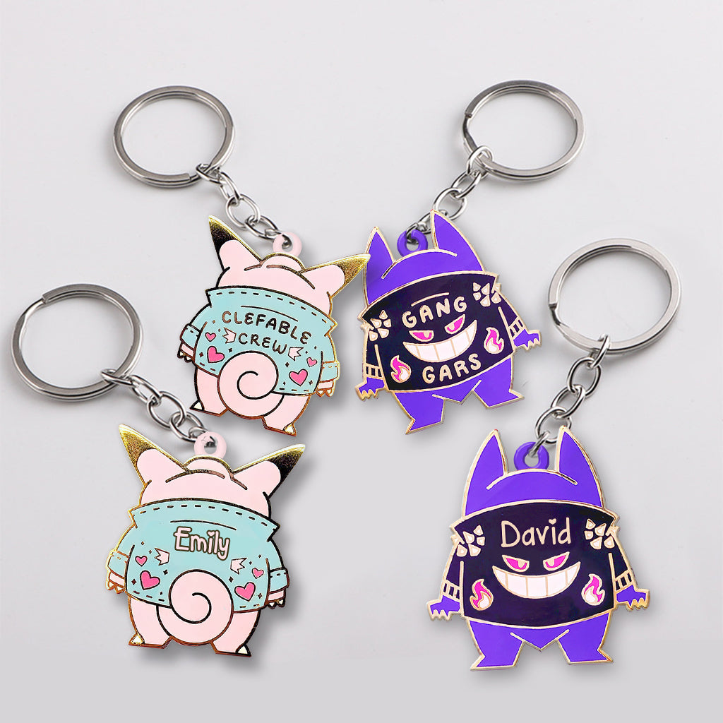Apparently We Are Trouble When We are Together - Personalized Monster Trainer Keychain