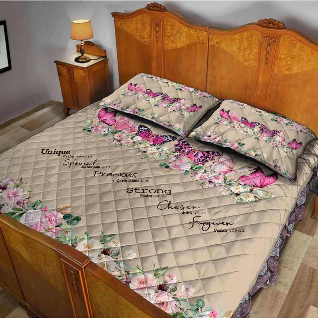 God Says You Are - Breast Cancer Awareness Quilt Set