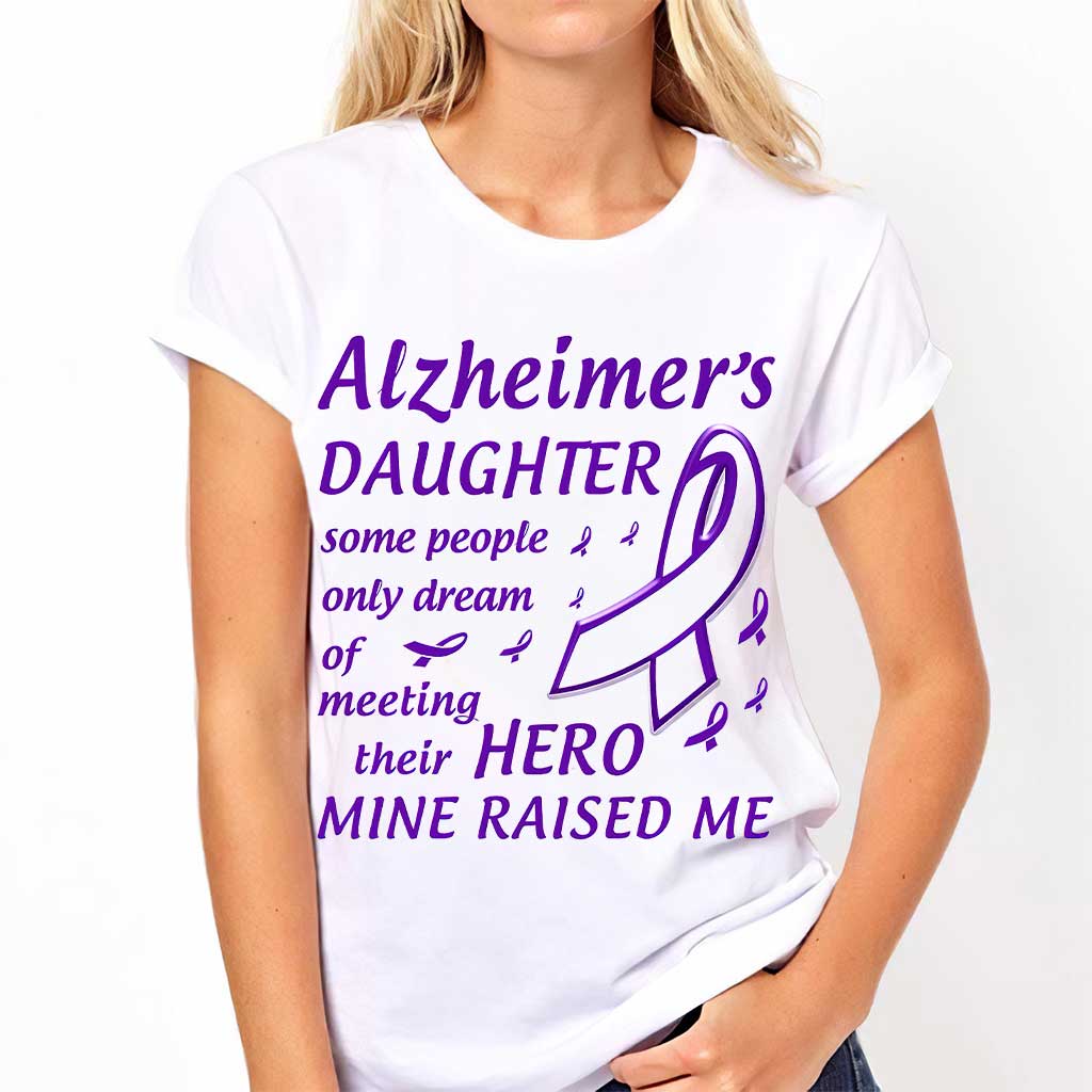 Alzheimer Daughter - Alzheimer Awareness T-shirt And Hoodie 072021