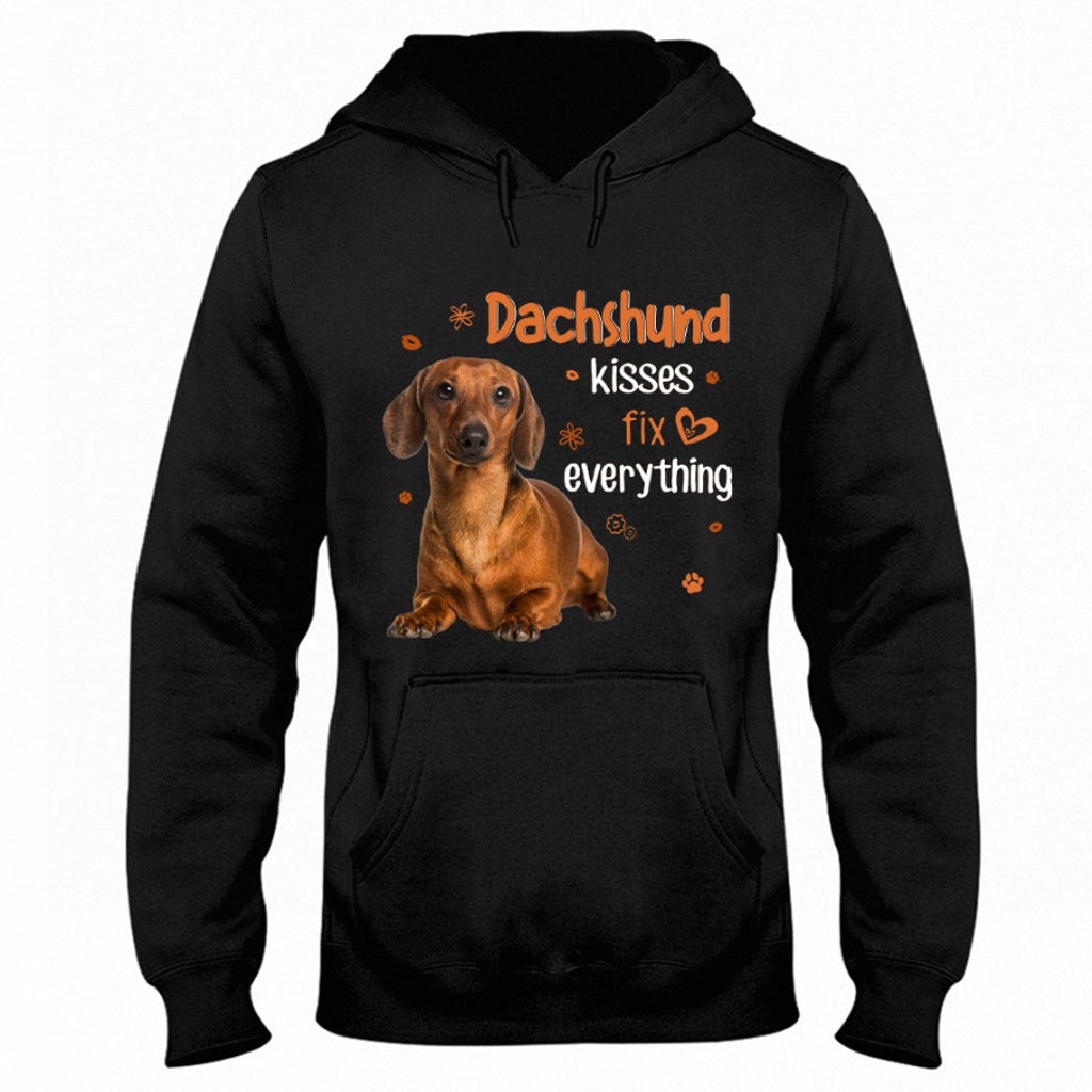 Dachshund Kiss T-shirt And Hoodie 062021