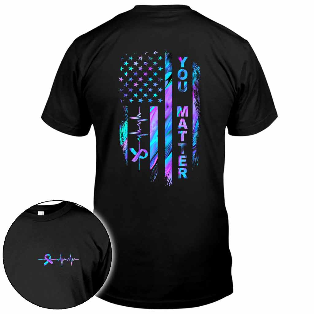 Suicide Prevention Flag T-shirt And Hoodie 062021