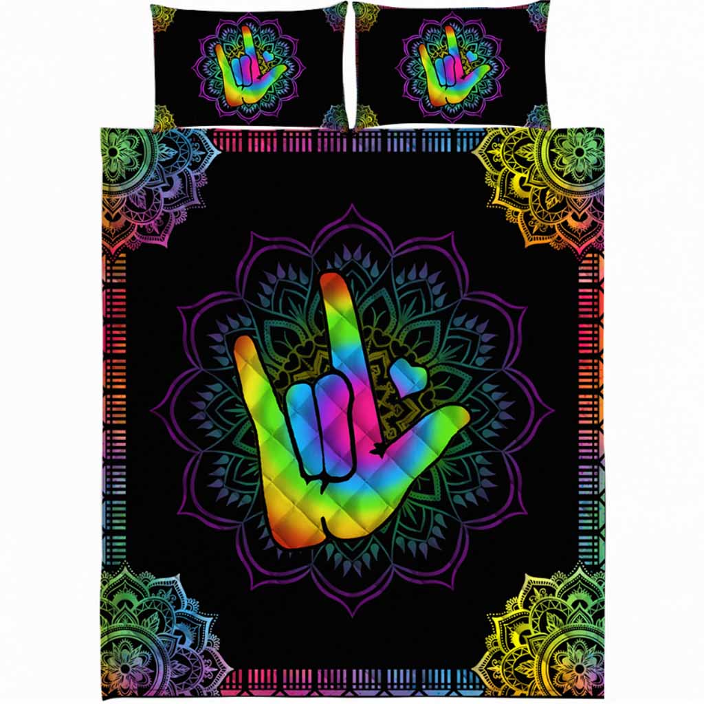 Love Sign Language - American Sign Language (ASL) Quilt Set