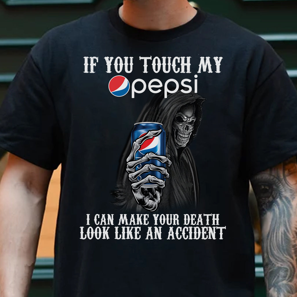 If You Touch My Blue Soft Drink T-shirt and Hoodie