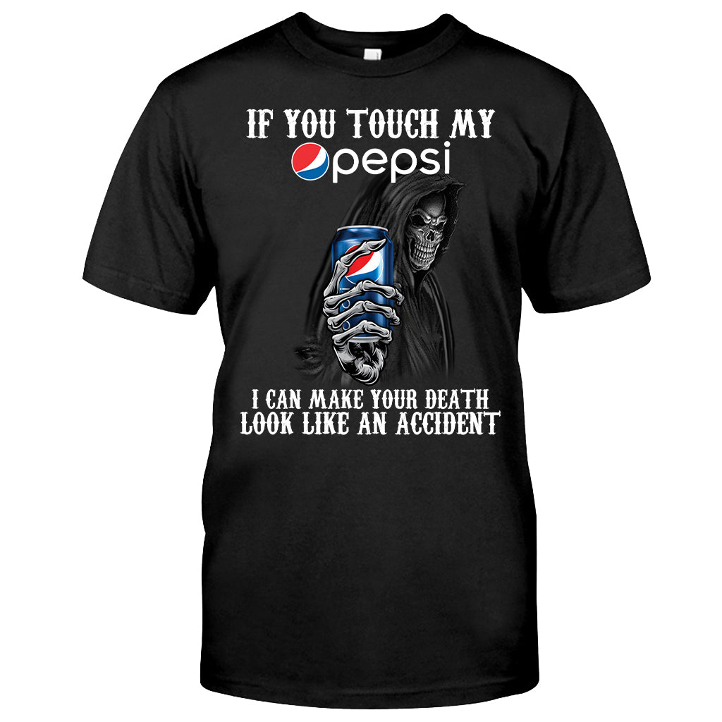 If You Touch My Blue Soft Drink T-shirt and Hoodie