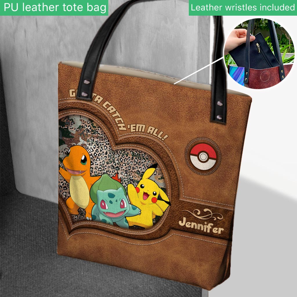 Catch Them All - Personalized Monster Trainer Tote Bag