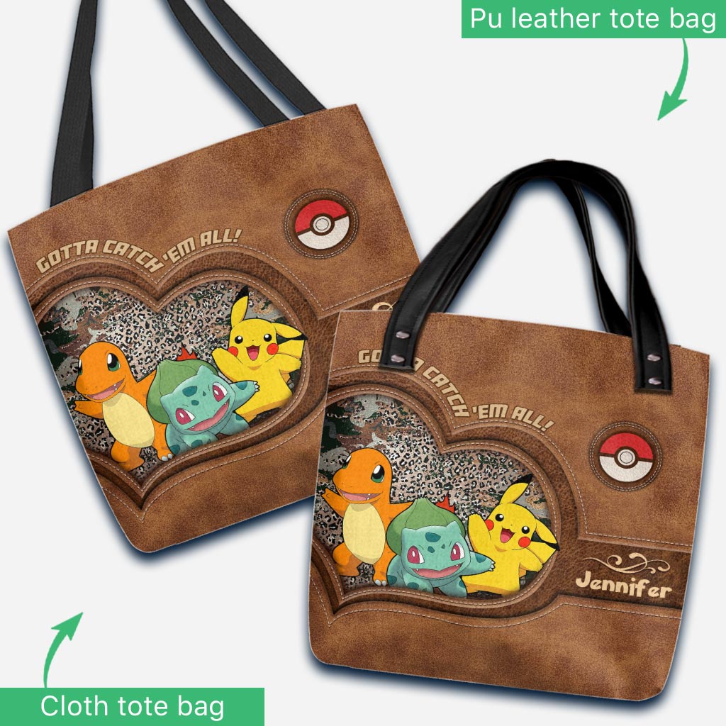 Catch Them All - Personalized Monster Trainer Tote Bag