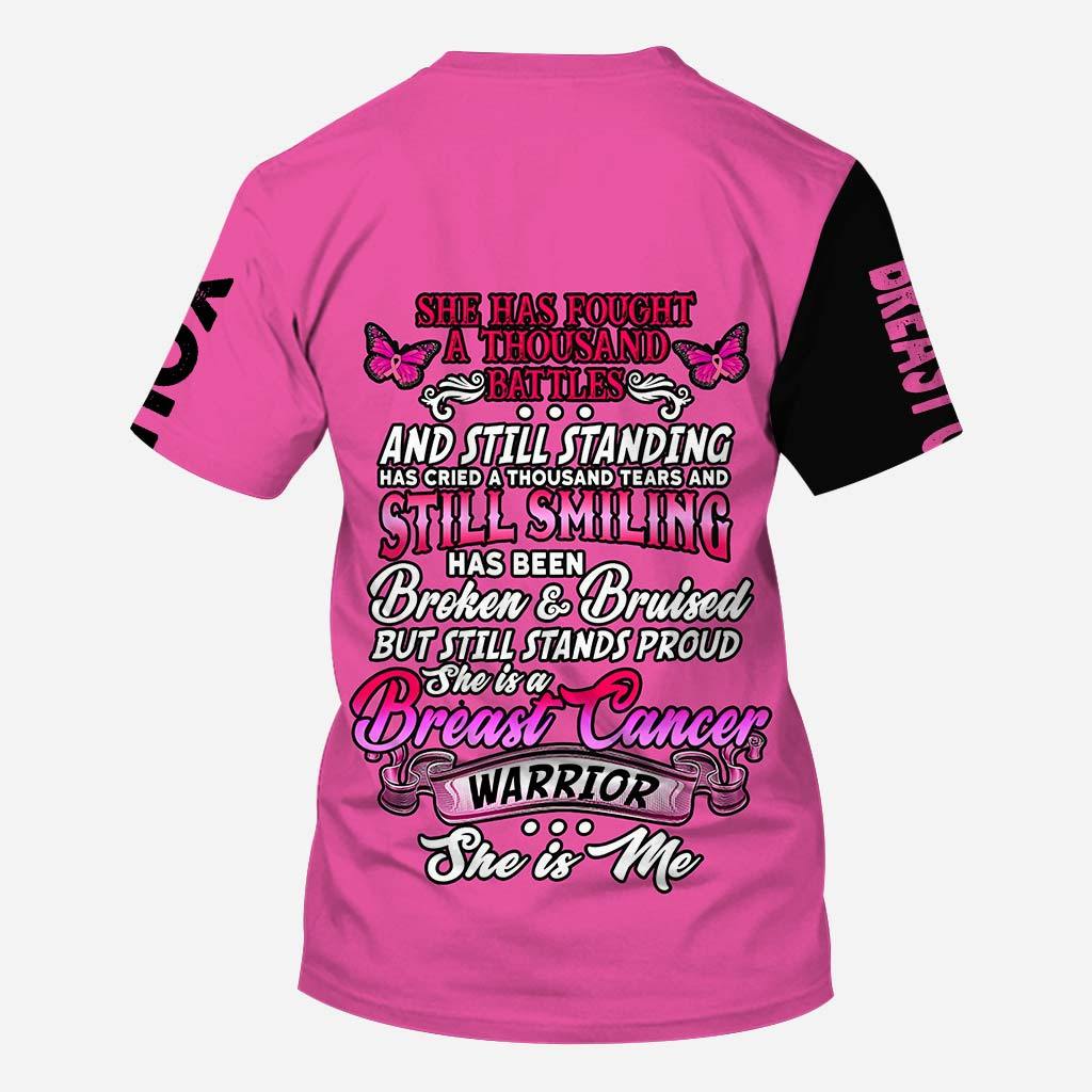 Breast Cancer Survivor - Breast Cancer Awareness Personalized All Over T-shirt and Hoodie