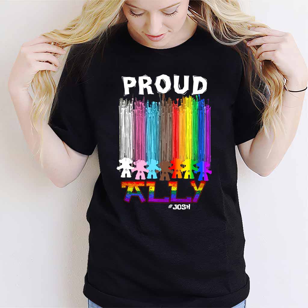 Proud Ally - Personalized LGBT Support T-shirt and Hoodie