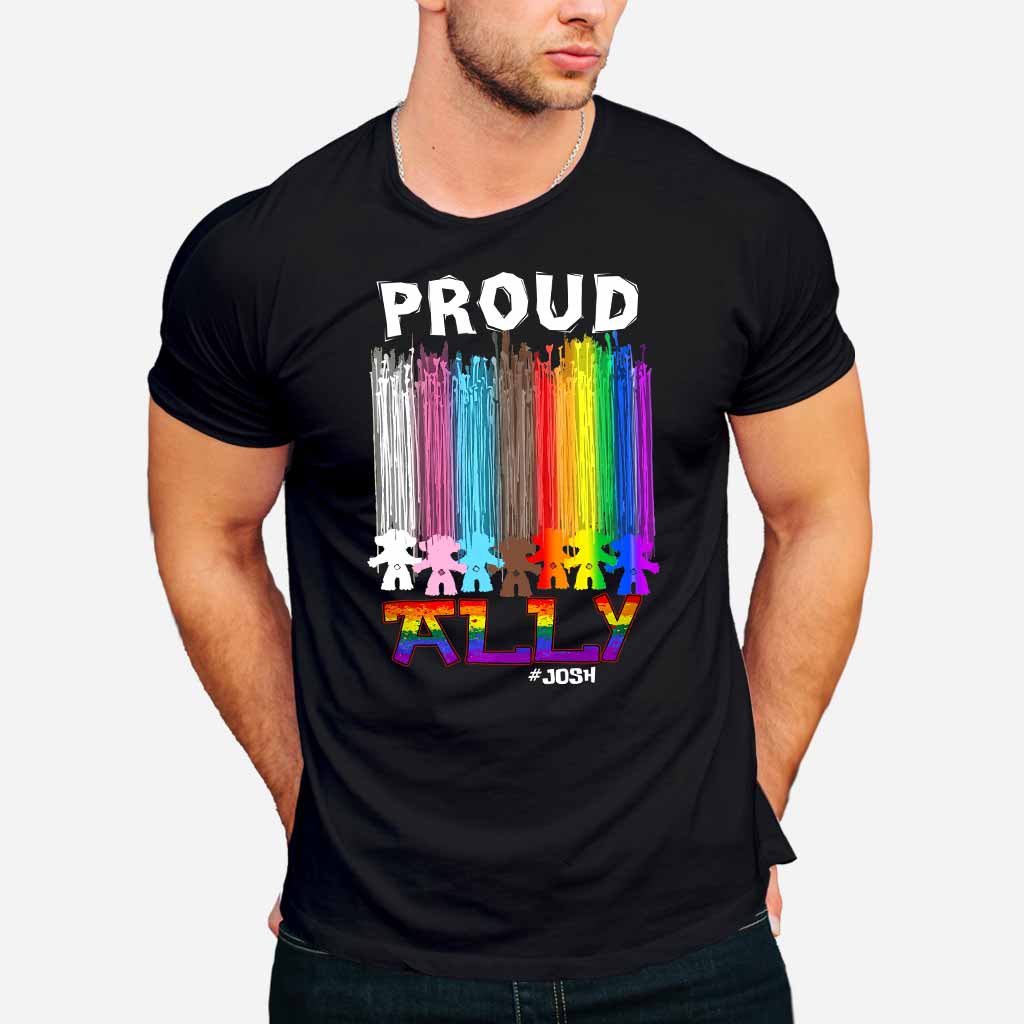 Proud Ally - Personalized LGBT Support T-shirt and Hoodie