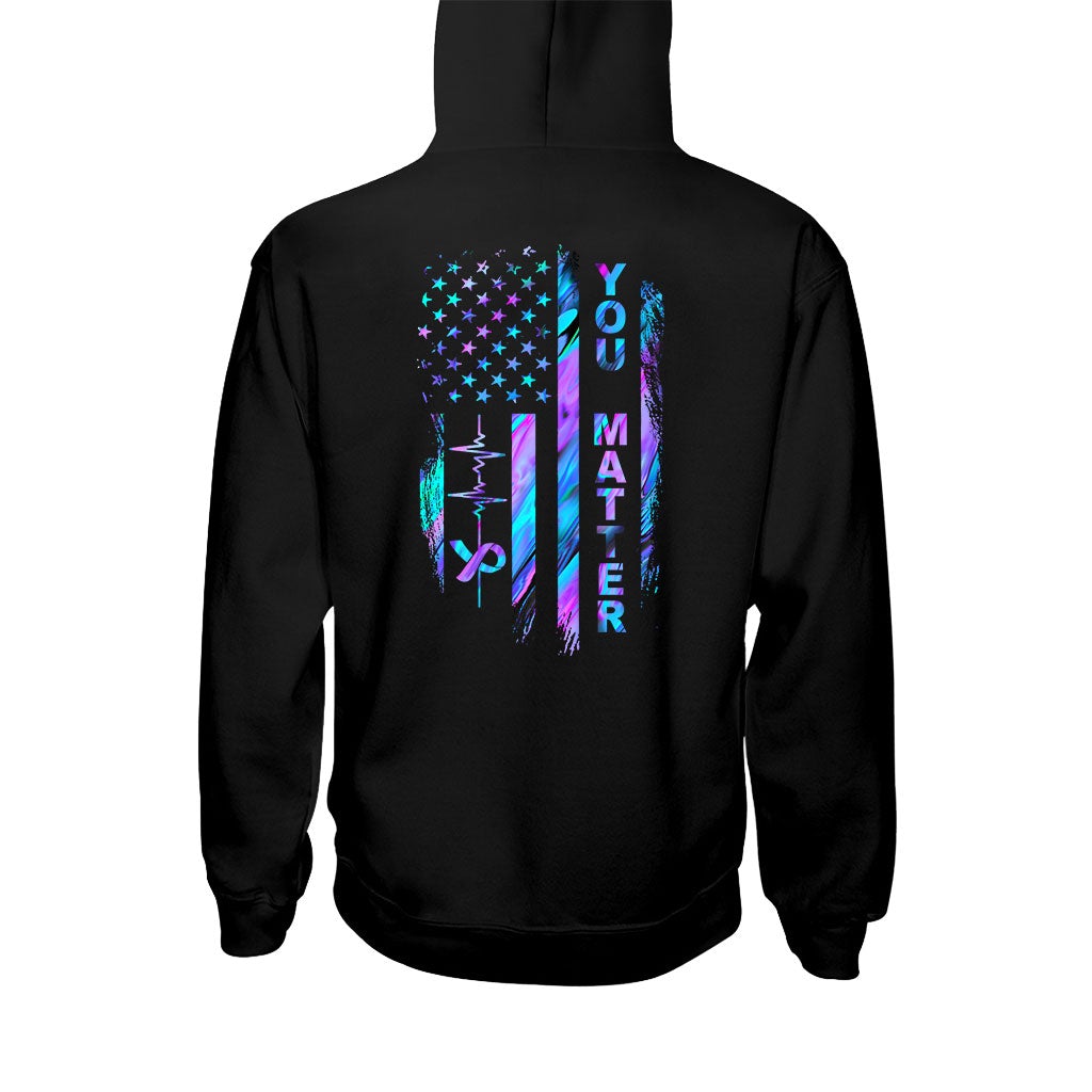 Suicide Prevention Flag T-shirt And Hoodie 062021