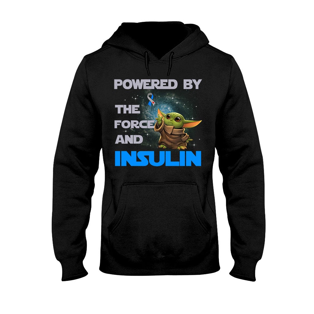 Powered By The Force And Insulin - Diabetes Awareness T-shirt and Hoodie