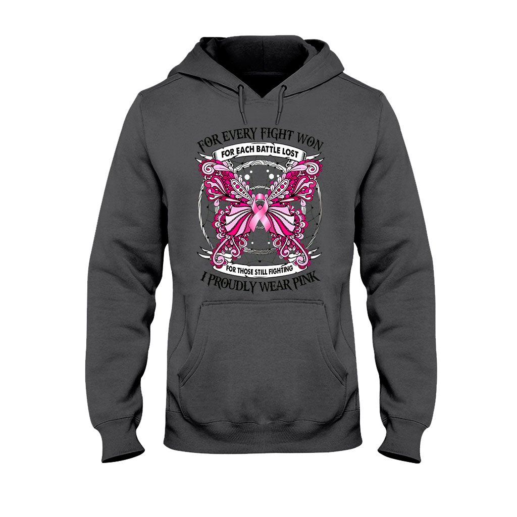 I Proudly Wear Pink - Breast Cancer Awareness T-shirt and Hoodie 102021