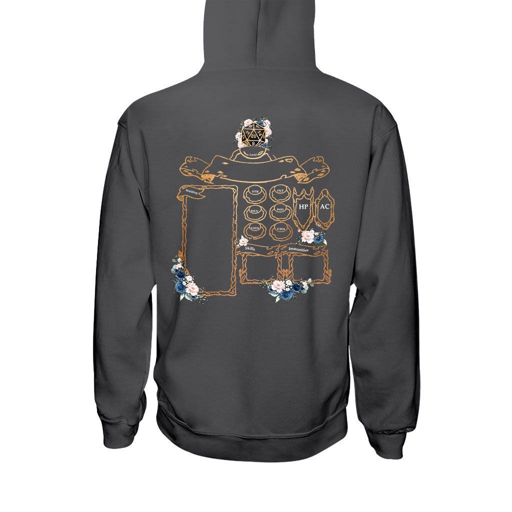 D&D Character Sheet Inspired - RPG Personalized T-shirt And Hoodie