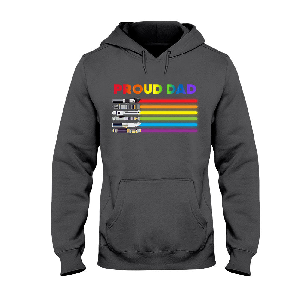 Proud Dad - Personalized LGBT Support T-shirt and Hoodie