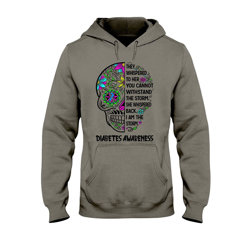 They Whispered To Her - Diabetes Awareness T-shirt And Hoodie 082021
