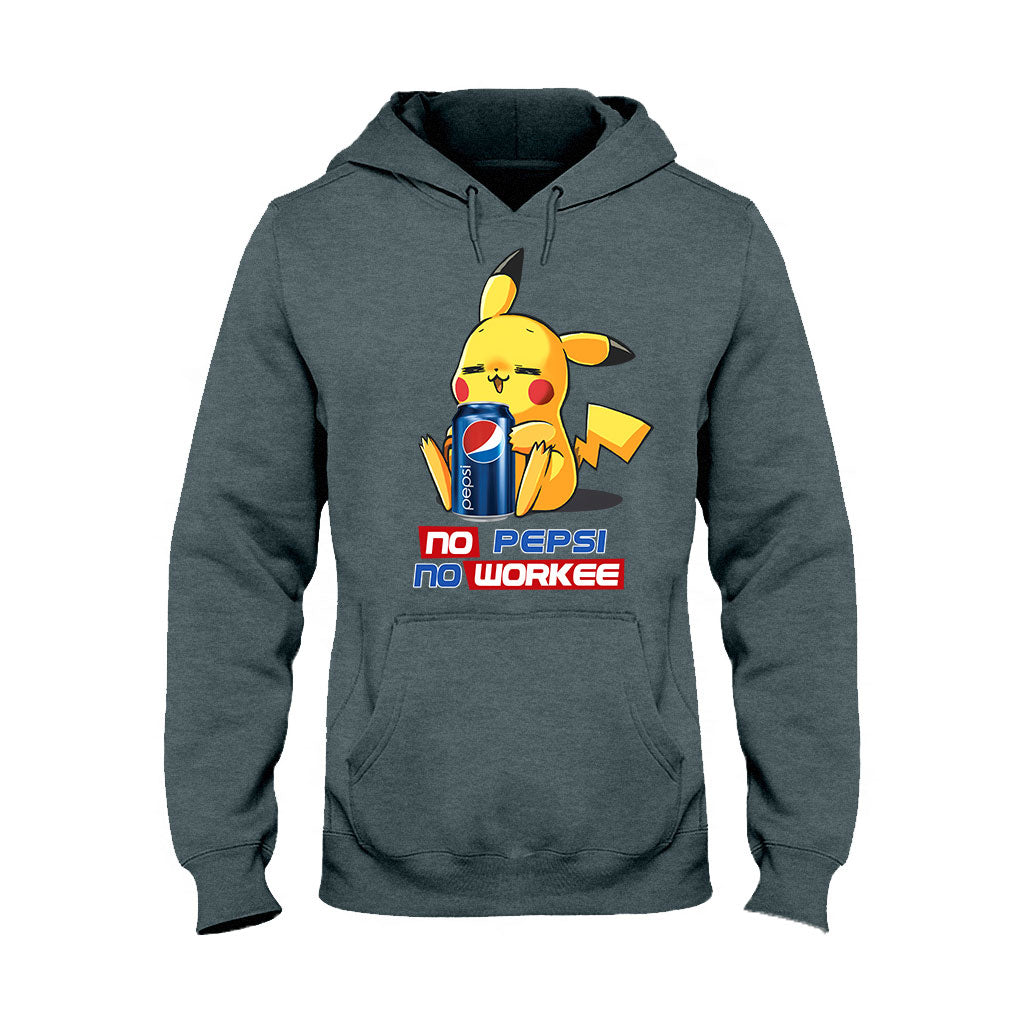No Workee Blue Soft Drink T-shirt and Hoodie