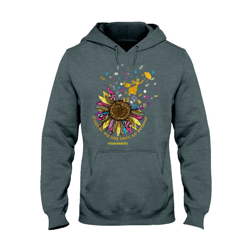 Poppin My Way Back To School - Personalized Teacher T-shirt and Hoodie