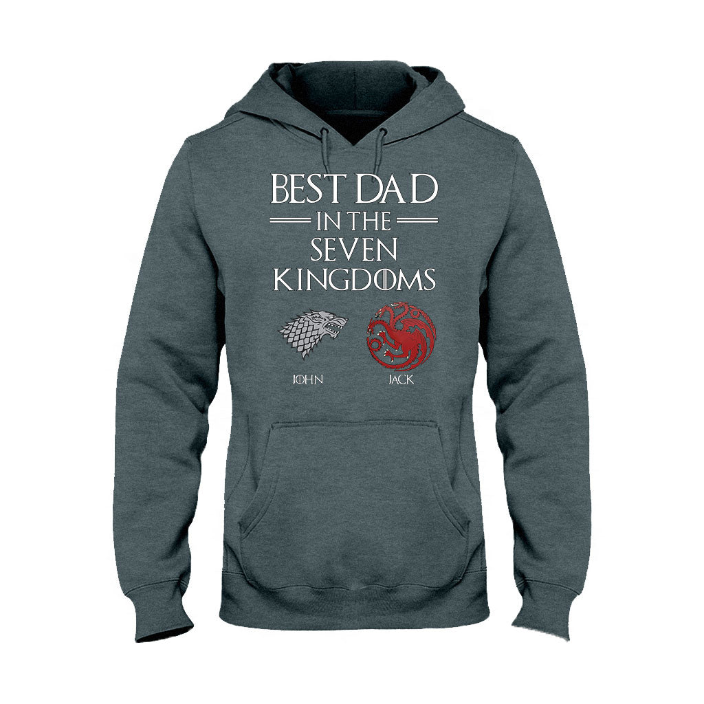Best Dad In The Seven Kingdoms - Personalized Thrones Game T-shirt and Hoodie