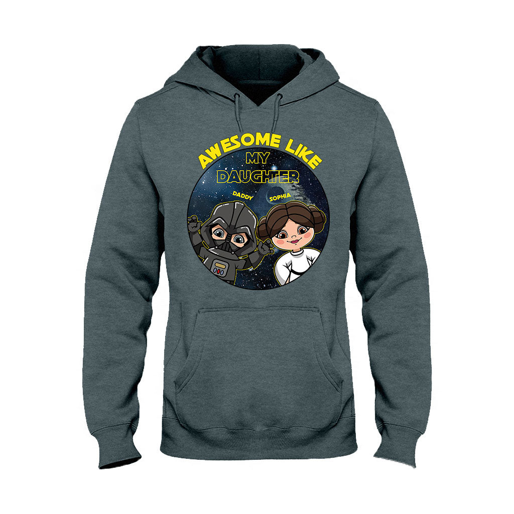 Awesome Like My Daughter - Personalized The Force T-shirt and Hoodie