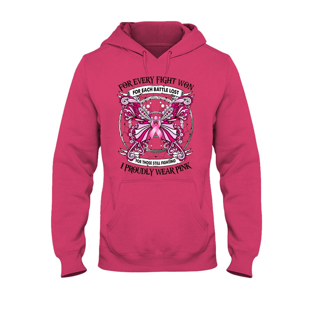 I Proudly Wear Pink - Breast Cancer Awareness T-shirt and Hoodie 102021