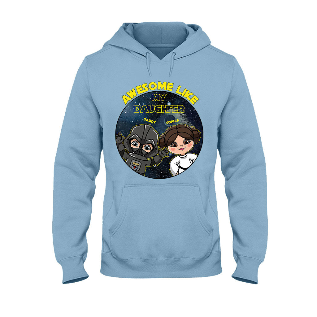 Awesome Like My Daughter - Personalized The Force T-shirt and Hoodie
