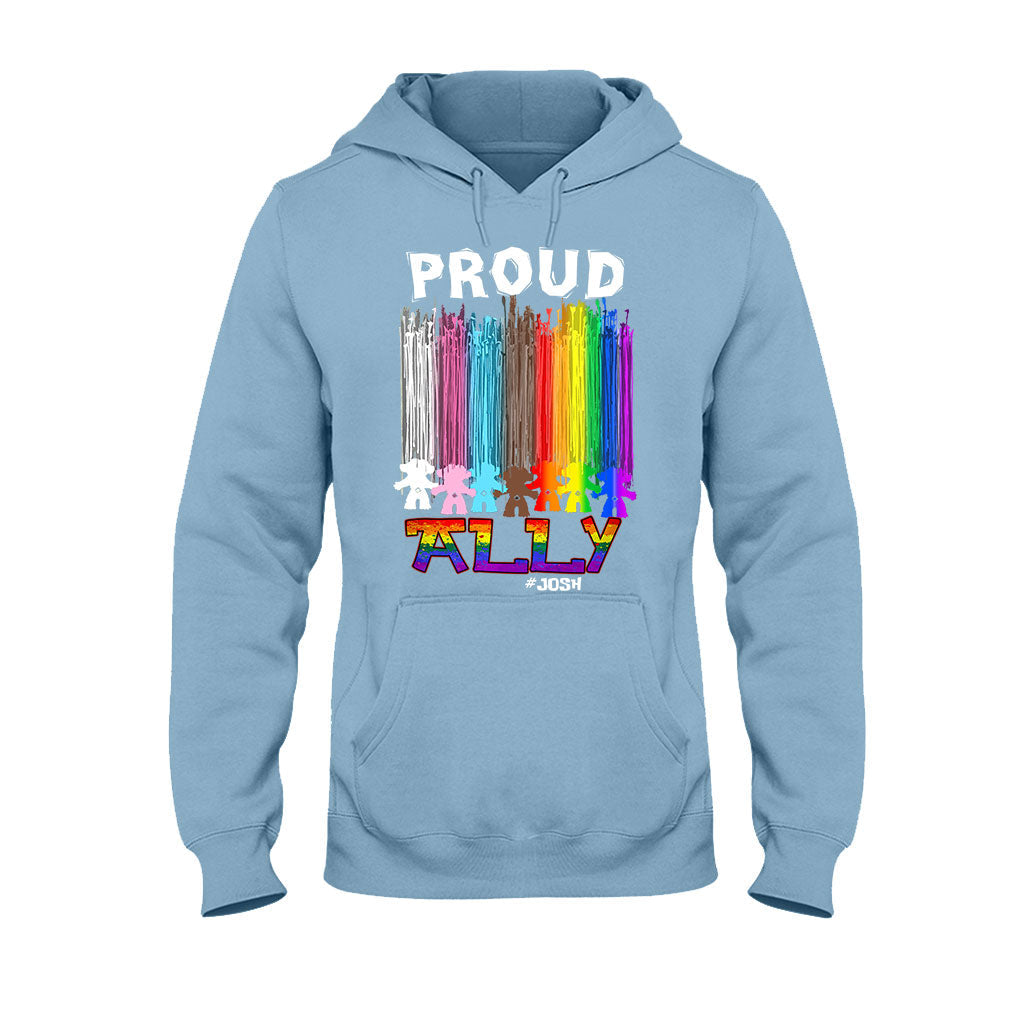 Proud Ally - Personalized LGBT Support T-shirt and Hoodie