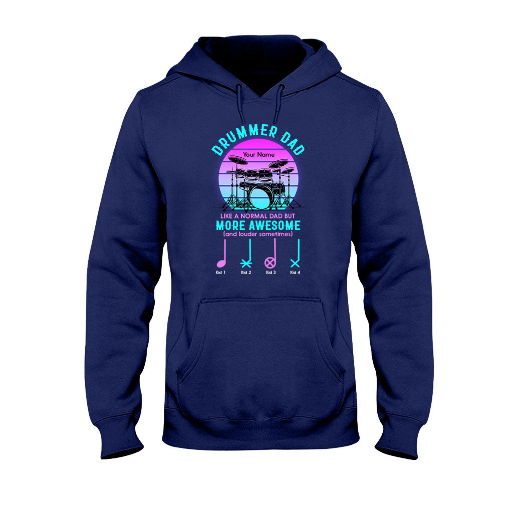 Drummer Dad - Personalized Father's Day T-shirt and Hoodie