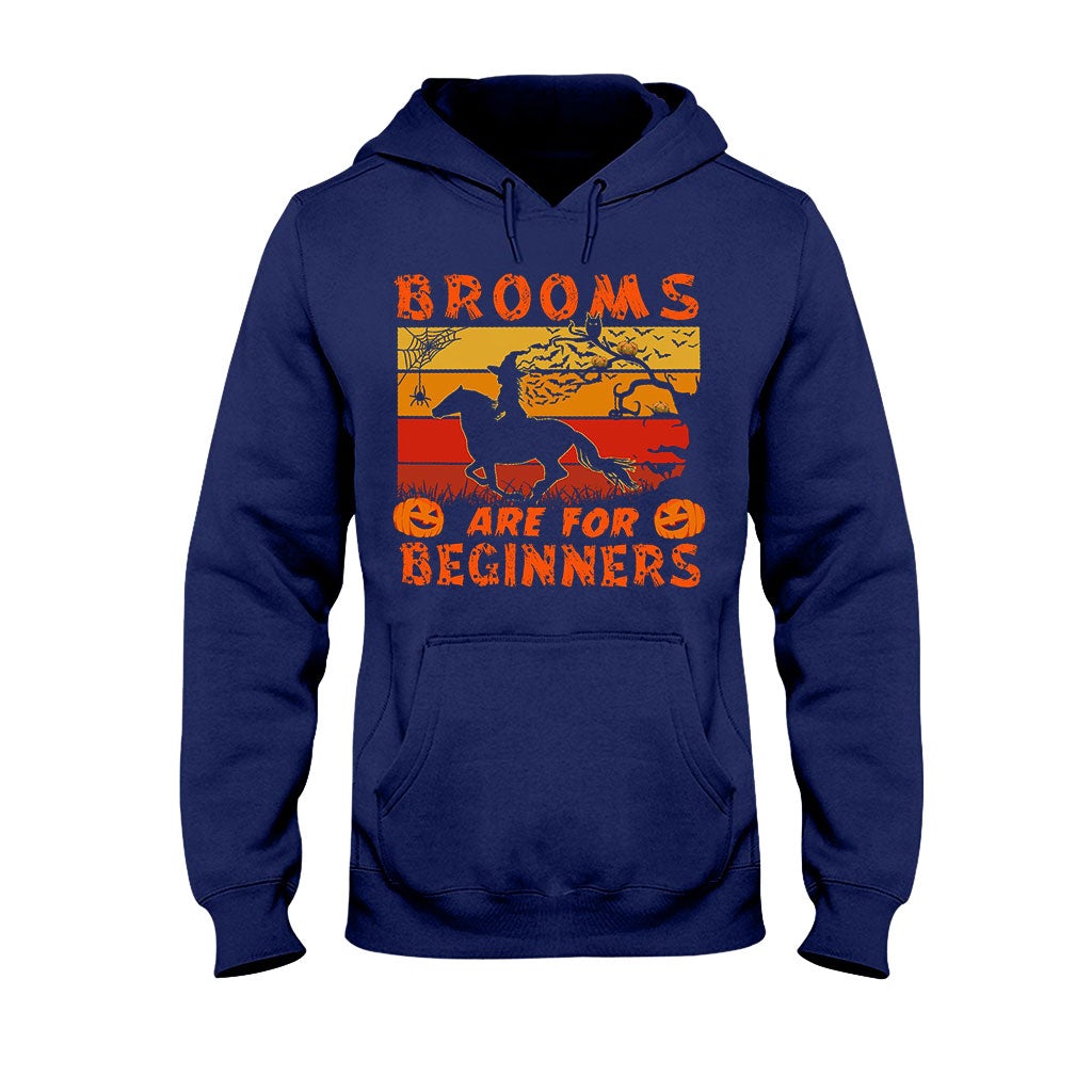 Brooms Are For Beginners Halloween - Horse T-shirt And Hoodie 092021