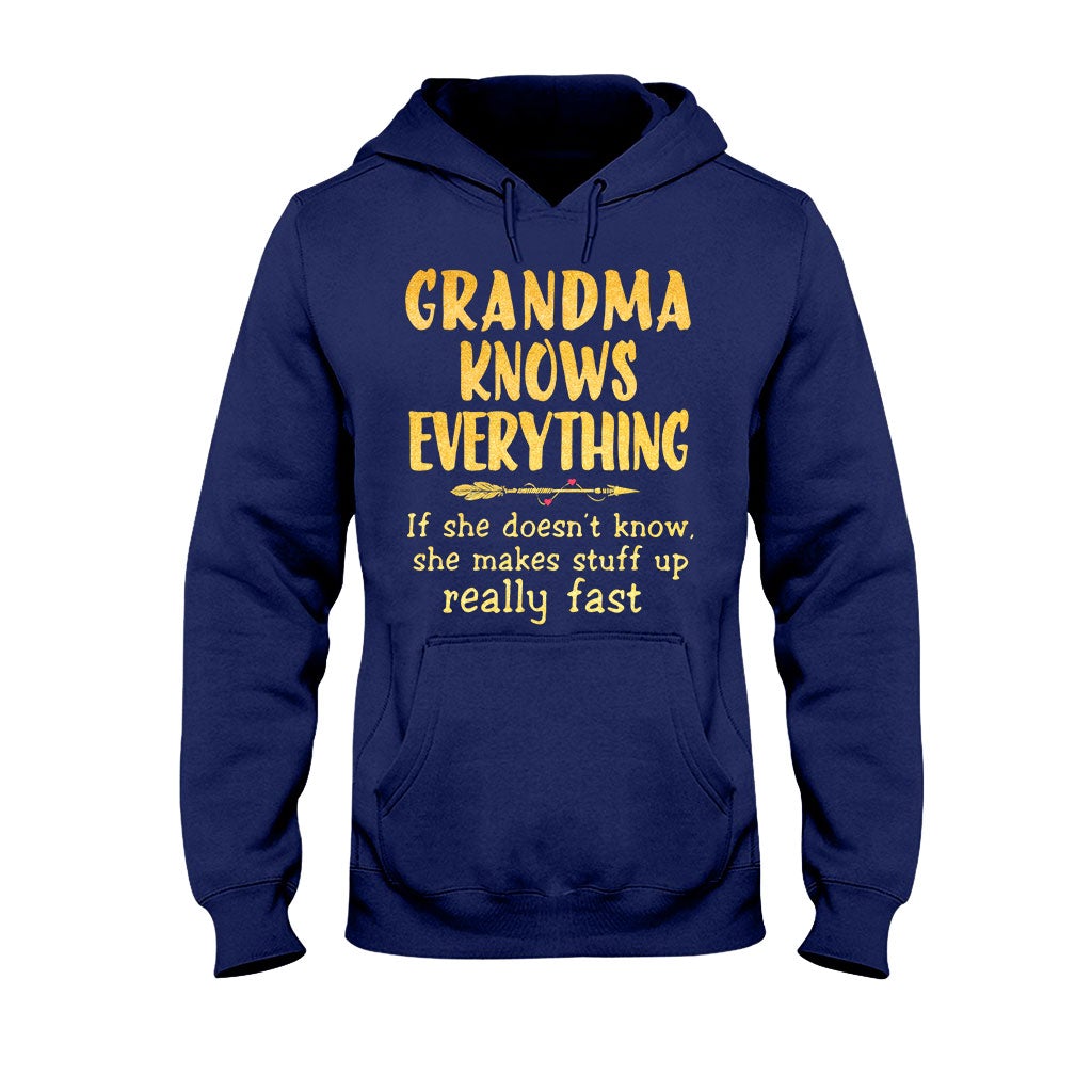 Grandma Knows Everything T-shirt And Hoodie 072021
