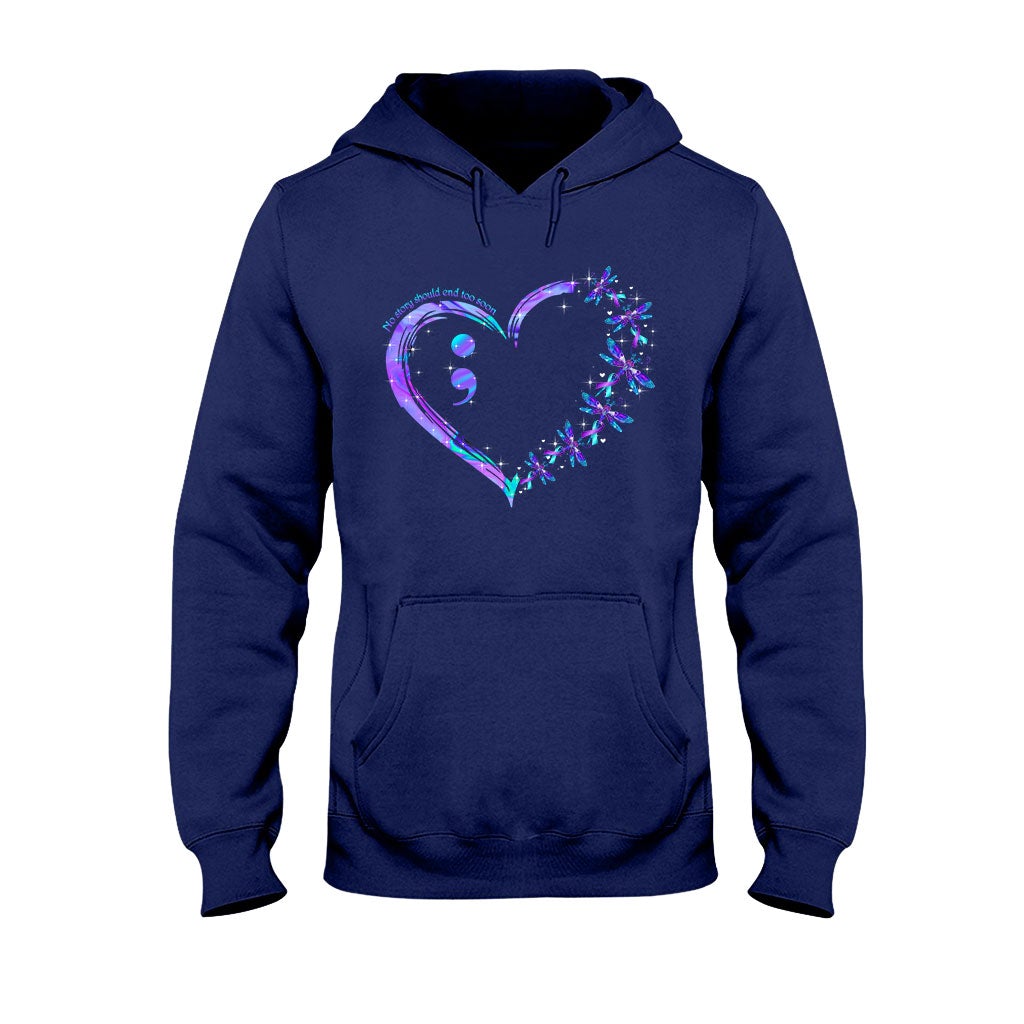 No Story Should End Too Soon - Suicide Prevention T-shirt And Hoodie 062021