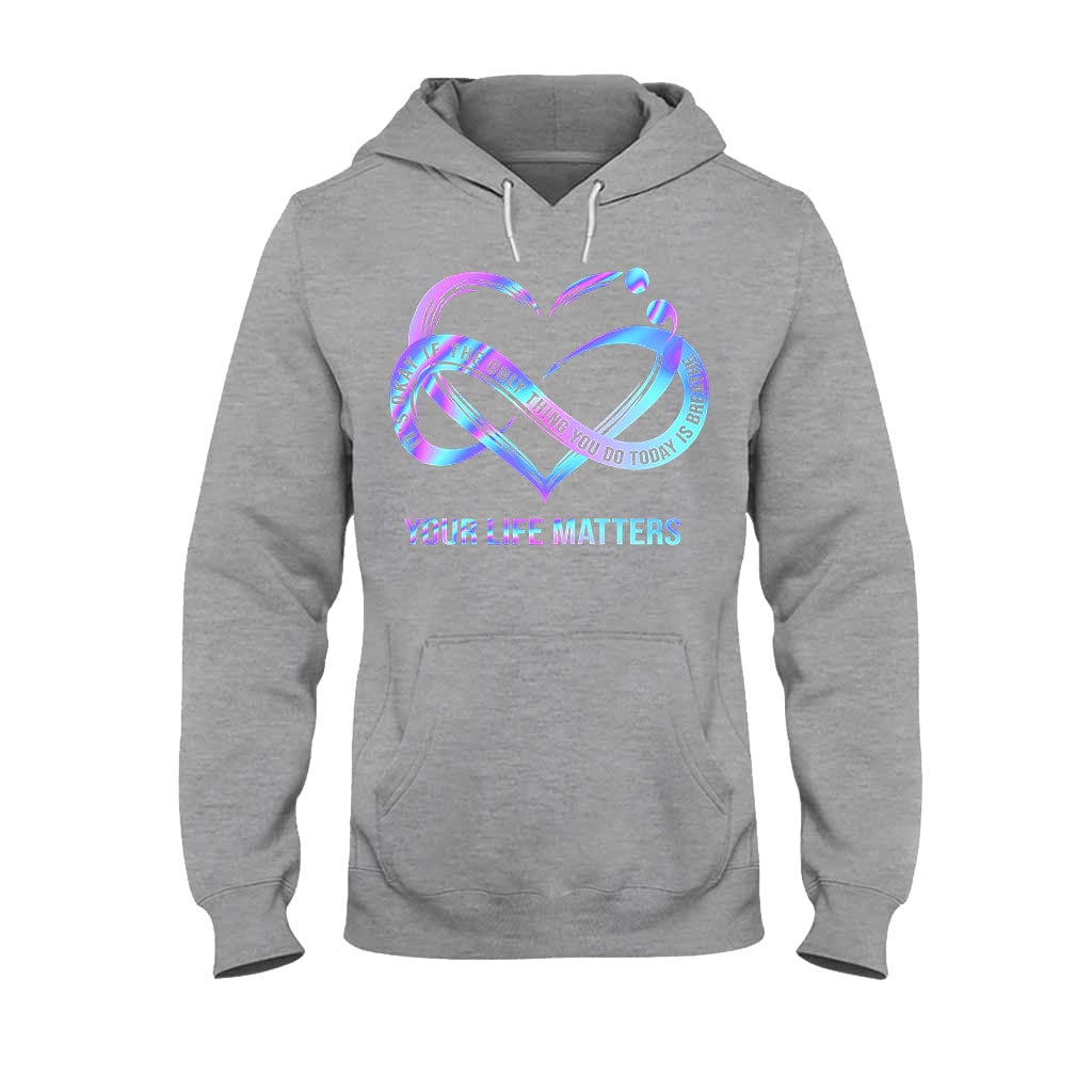 Heart Infinity - Suicide Prevention T-shirt And Hoodie 092021