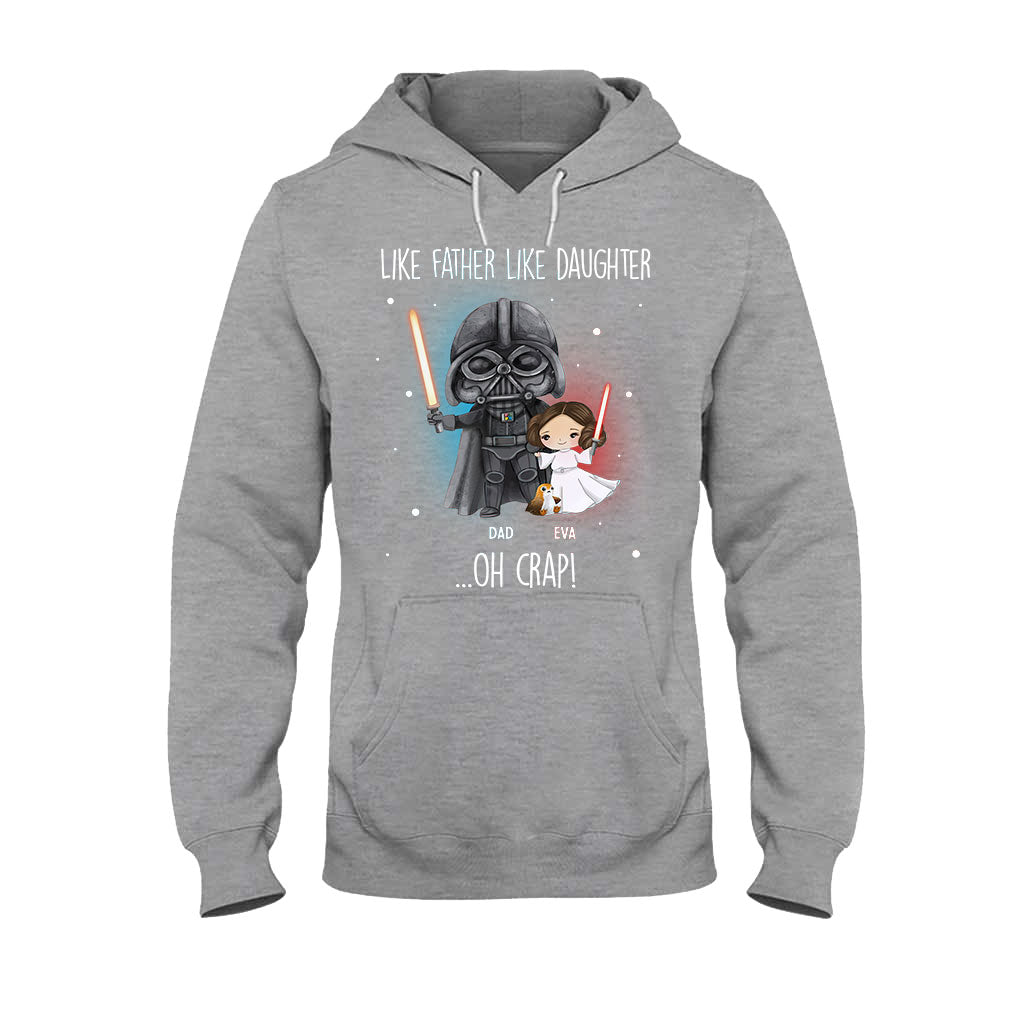 Like Father Like Daughter - Personalized The Force T-shirt and Hoodie