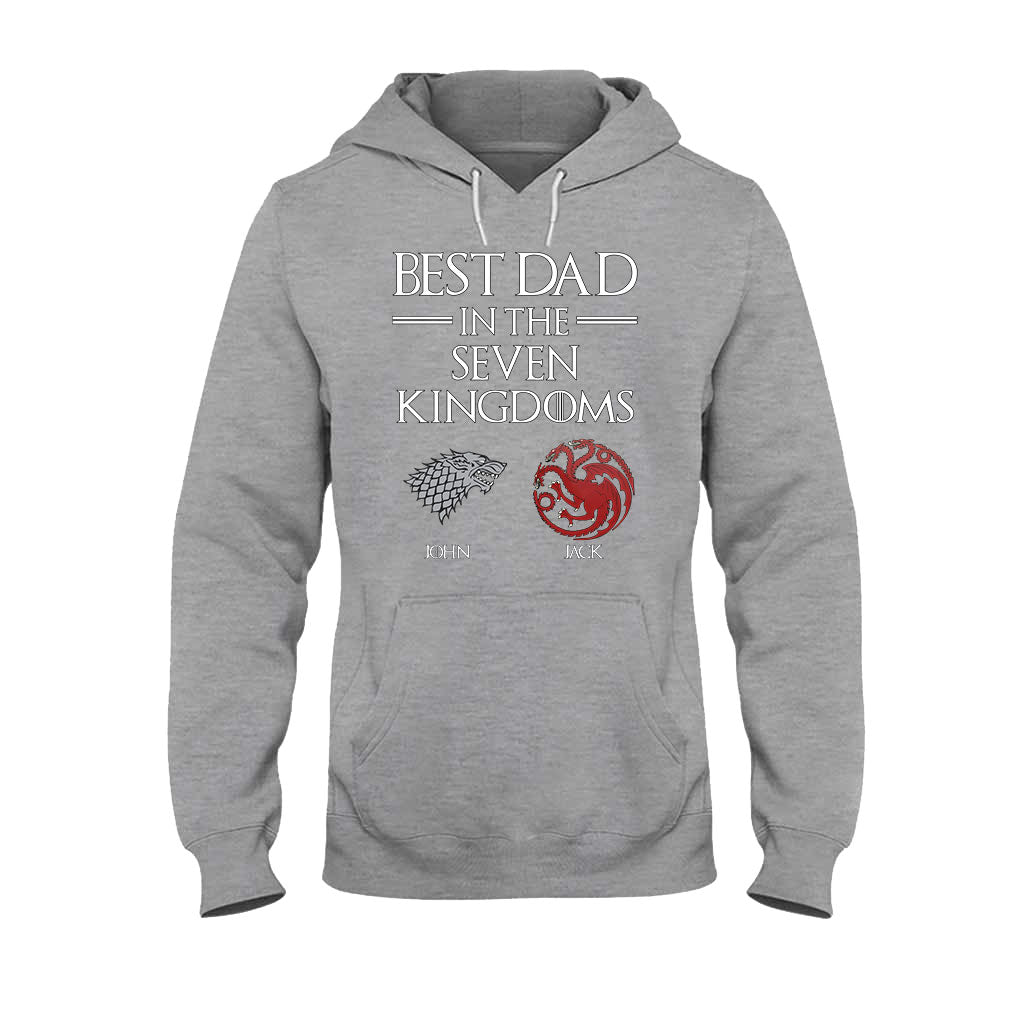 Best Dad In The Seven Kingdoms - Personalized Thrones Game T-shirt and Hoodie