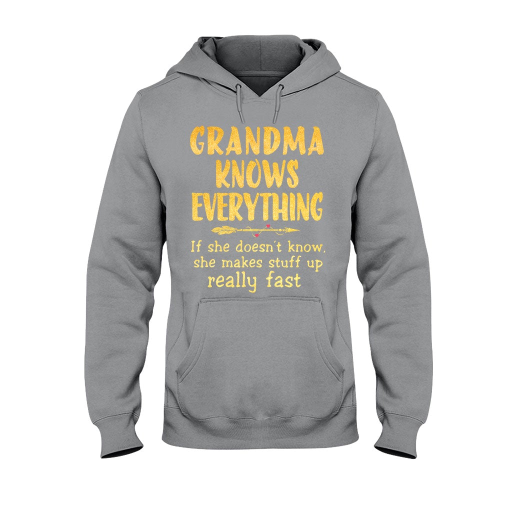 Grandma Knows Everything T-shirt And Hoodie 072021