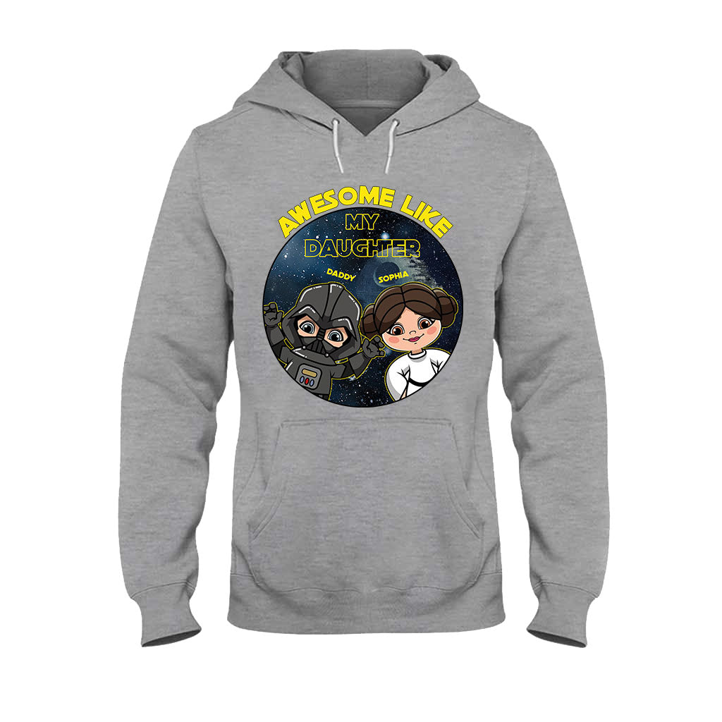 Awesome Like My Daughter - Personalized The Force T-shirt and Hoodie