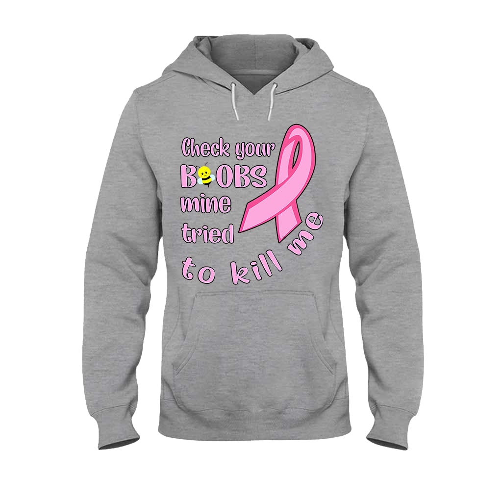 Check Your - Breast Cancer Awareness T-shirt And Hoodie 072021
