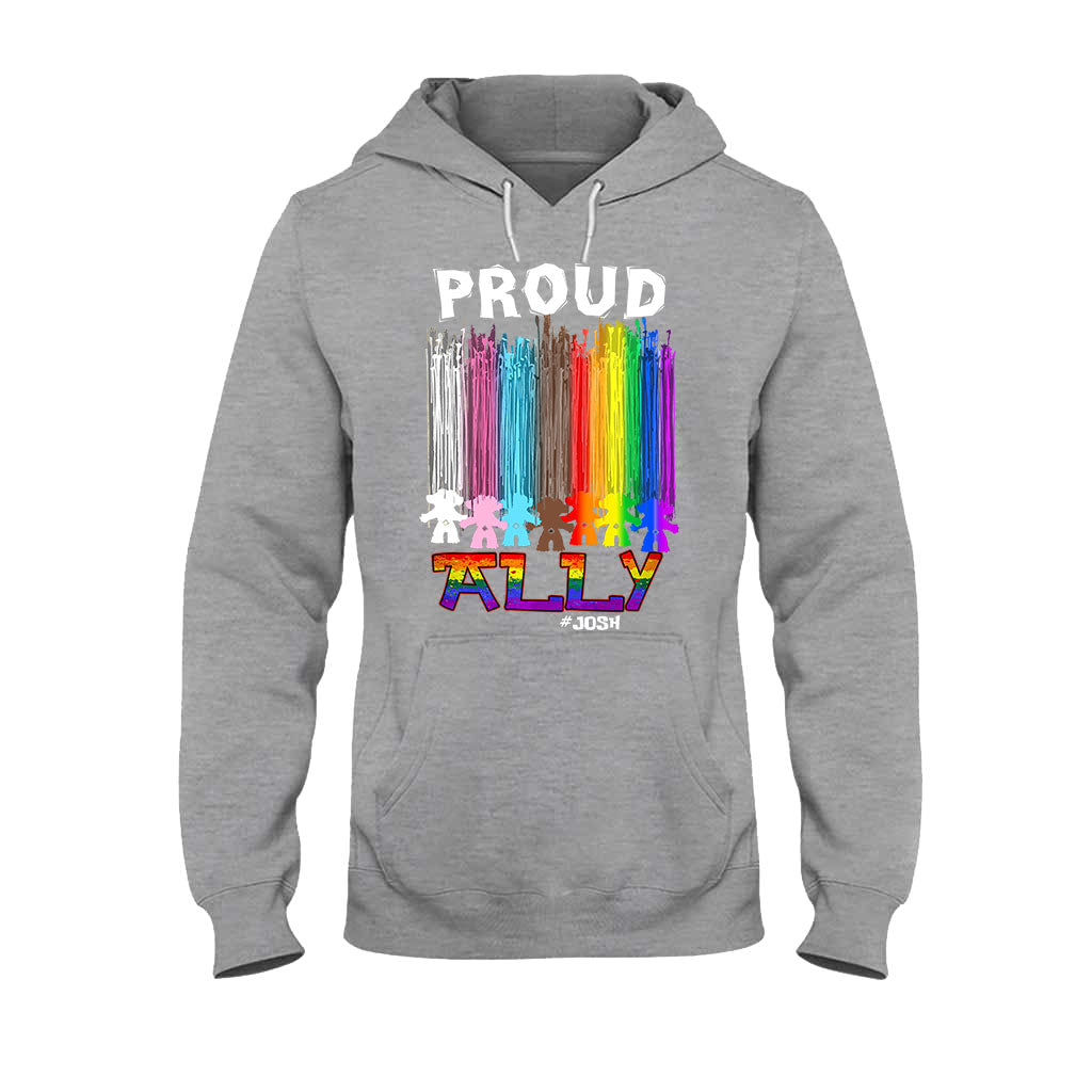 Proud Ally - Personalized LGBT Support T-shirt and Hoodie