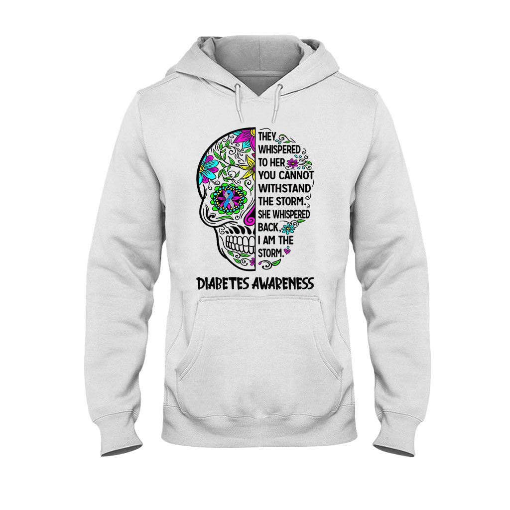 They Whispered To Her - Diabetes Awareness T-shirt And Hoodie 082021