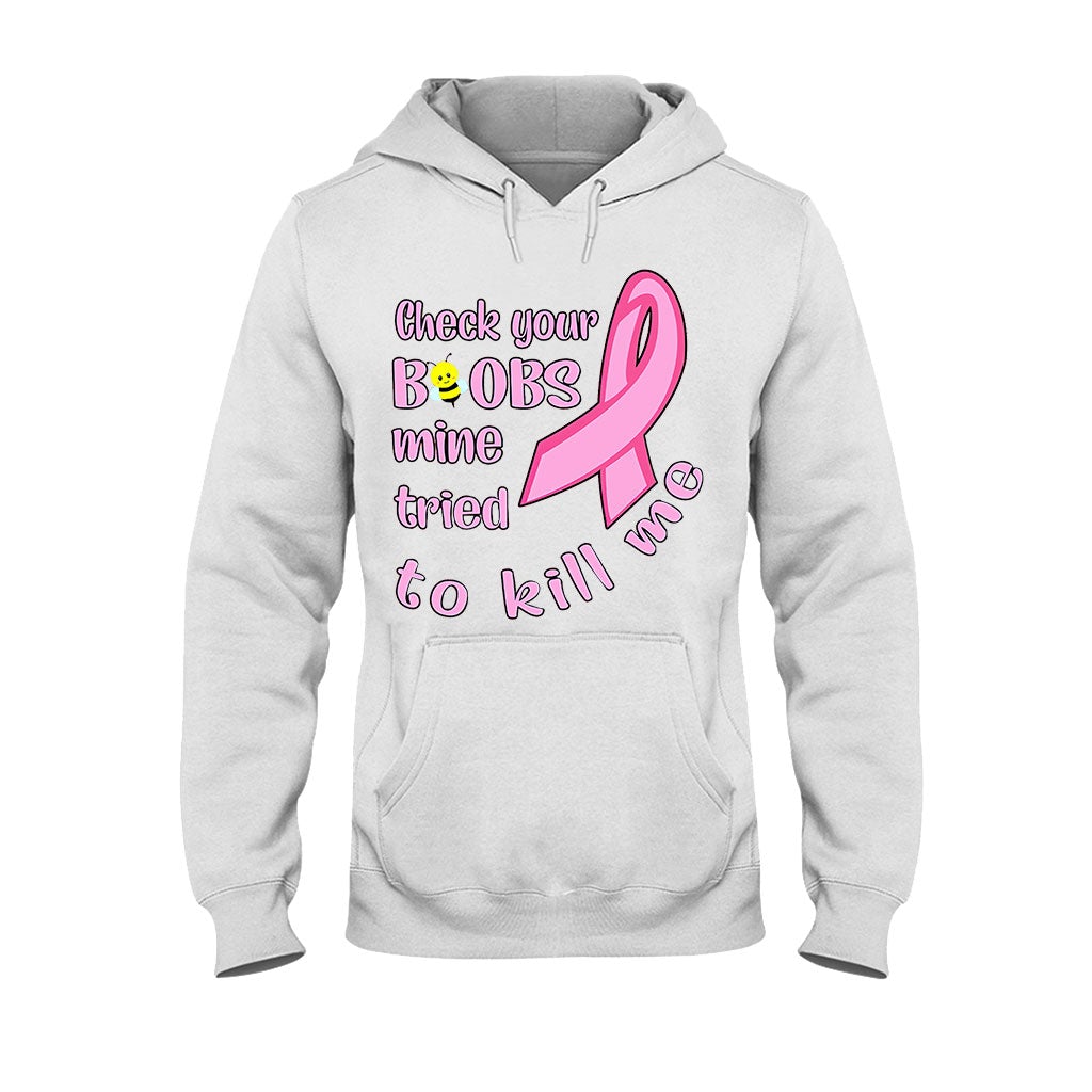 Check Your - Breast Cancer Awareness T-shirt And Hoodie 072021