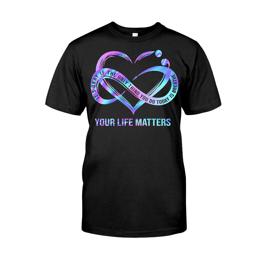 Heart Infinity - Suicide Prevention T-shirt And Hoodie 092021