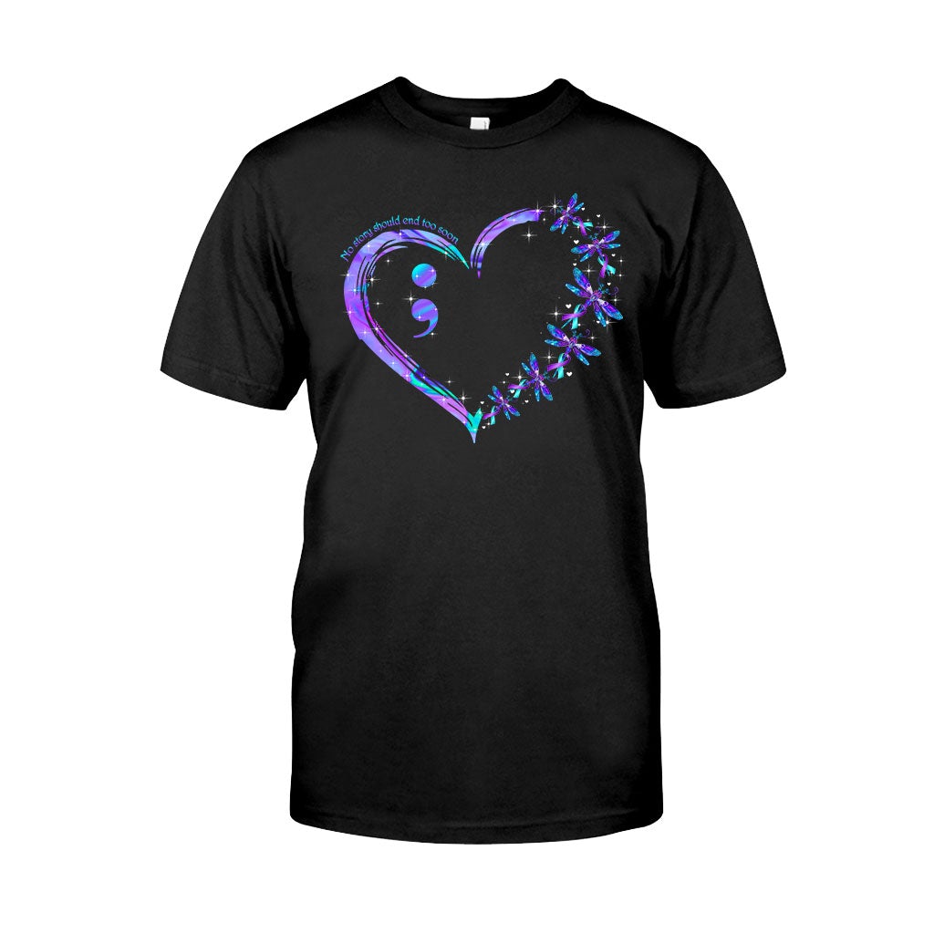 No Story Should End Too Soon - Suicide Prevention T-shirt And Hoodie 062021