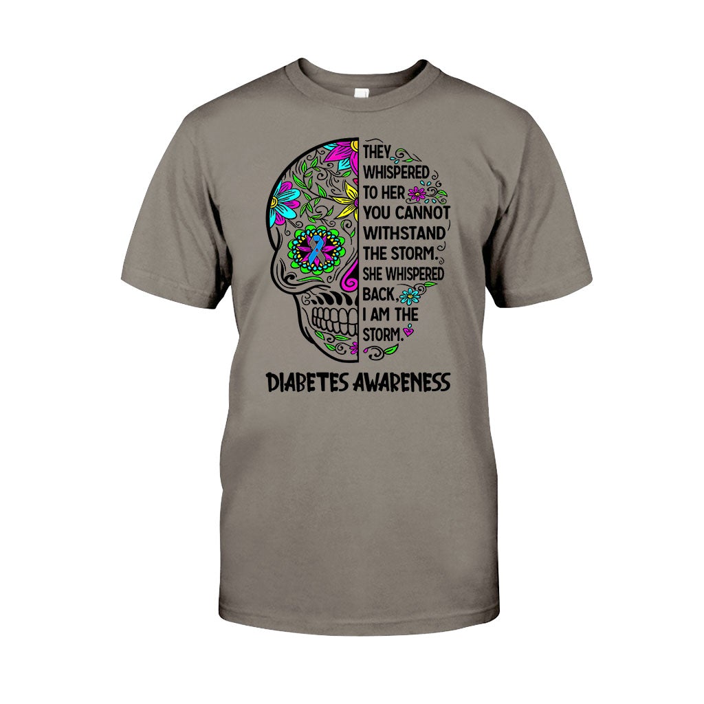 They Whispered To Her - Diabetes Awareness T-shirt And Hoodie 082021