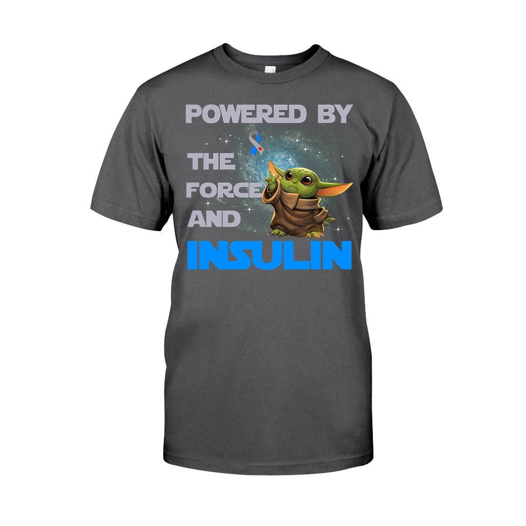 Powered By The Force And Insulin - Diabetes Awareness T-shirt and Hoodie