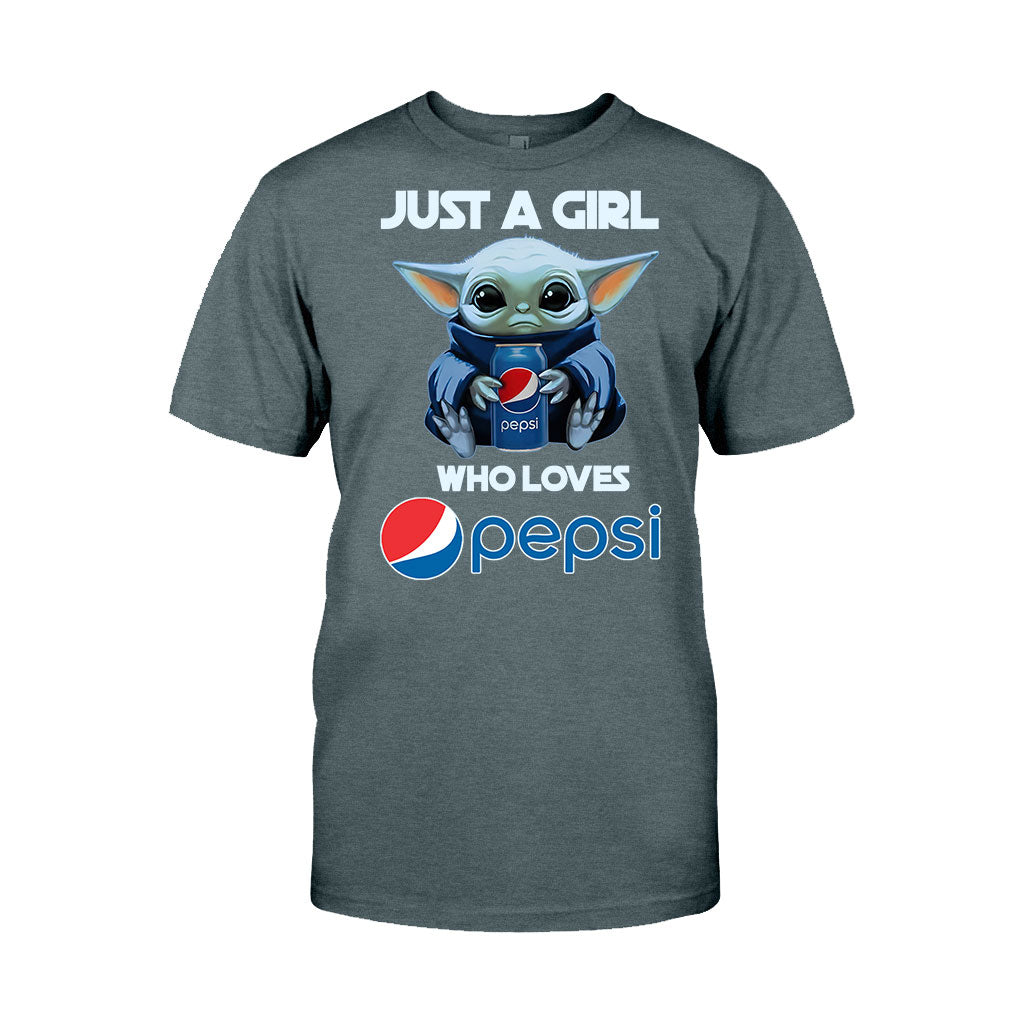 Just A Girl Who Loves - Blue Soft Drink T-shirt and Hoodie